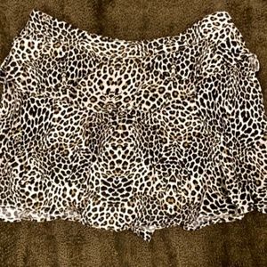 Zara leopard print skort size medium